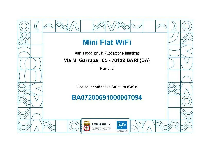 Mini Flat Wifi Apartment Bari